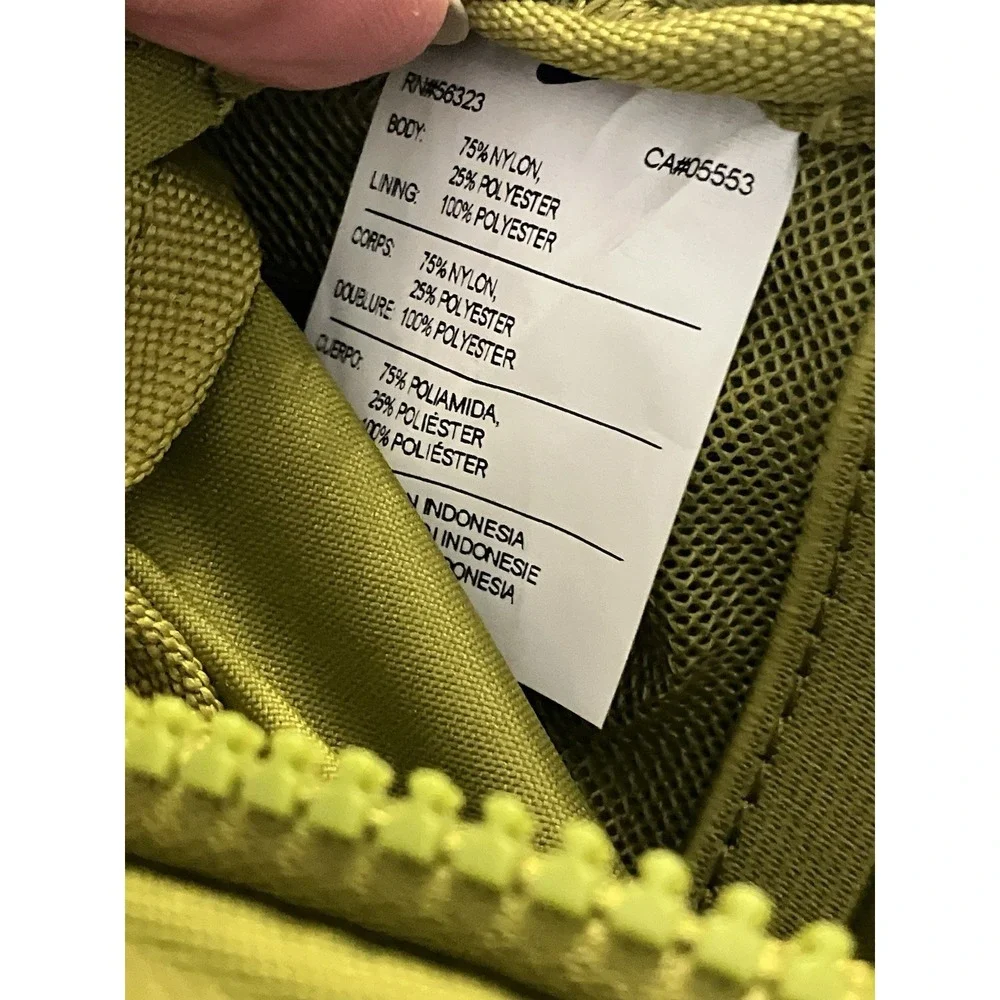 Nike Olive Green Crossbody Sling Bag with White Swoosh